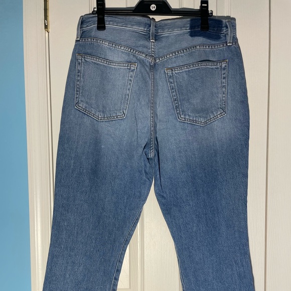 Frame Denim Jeans Le Original Cropped Patchwork Boyfriend Size 32 US size 14 - Picture 12 of 16